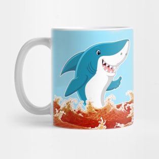 Funny Lava Shark Mug